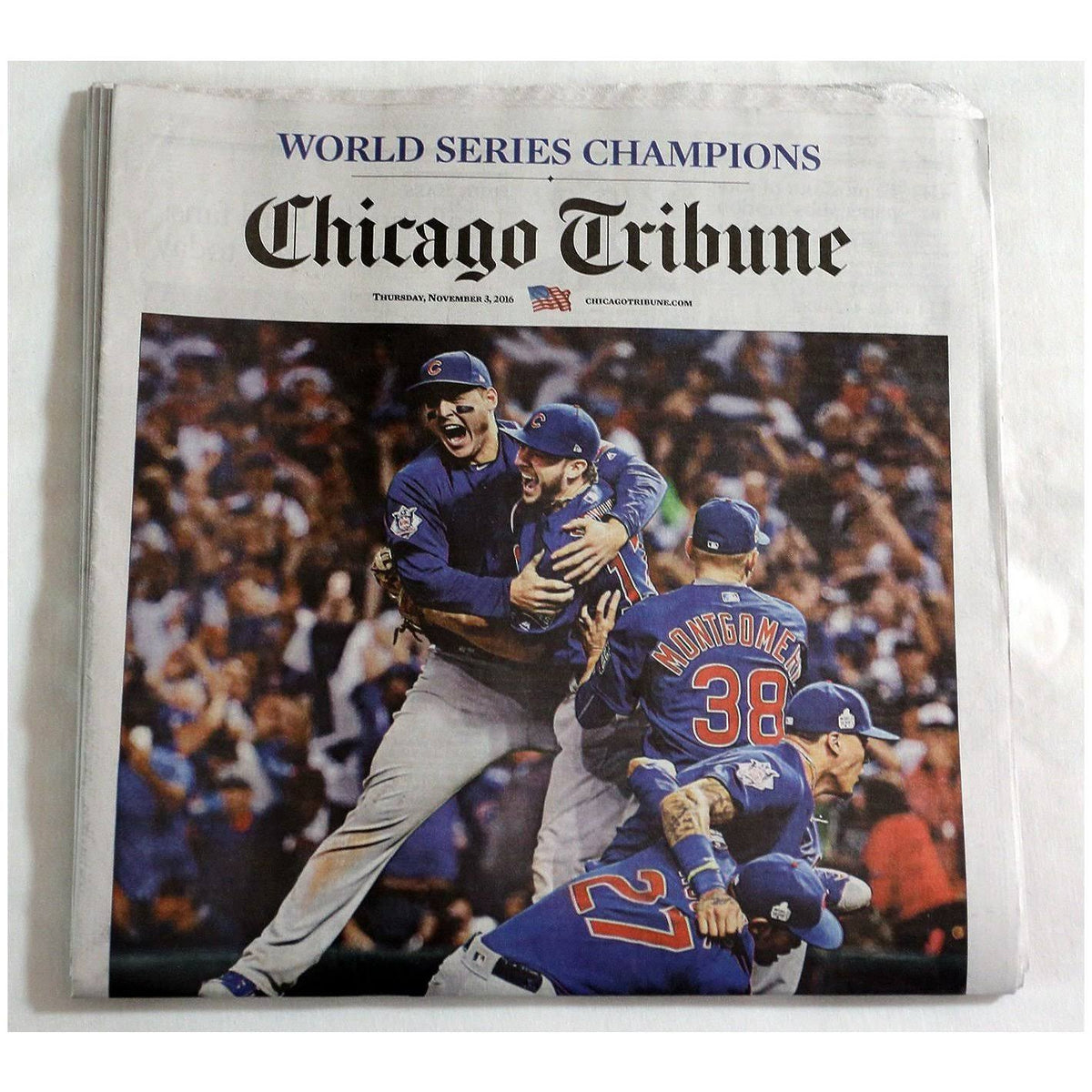 Newspaper Frame with Cubs Double Mat D3453