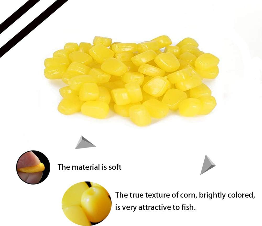 30 / 50 pcs TPR Simulation Soft Baits Corn Carp Fishing Lures Floating Baits U762115