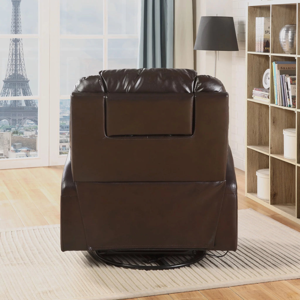 Brown Swivel Rocker Recliner J3169