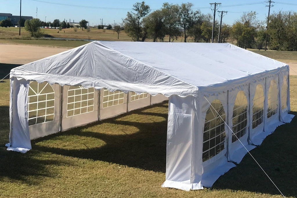 White Fire Retardant PVC Party Tent B53590