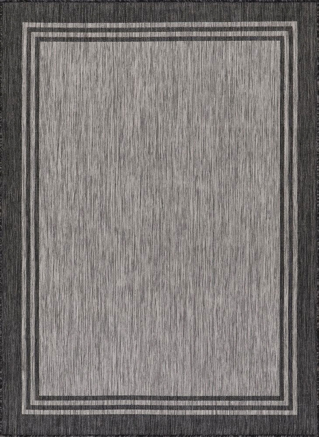 Silver Gray 8'x10' Indoor/Outdoor Area Rug C2626