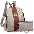 Anti-Theft Travel Backpack and Purse Wallet Set 2pcs S453570