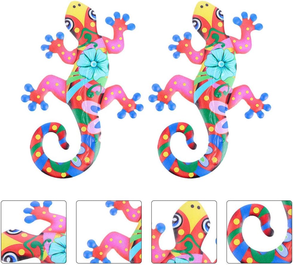 2pcs Iron Gecko Wall Art N67138