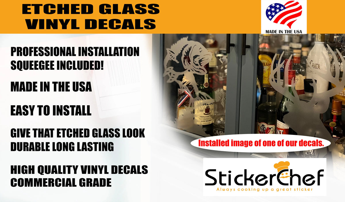 DIY Etched Glass Vinyl Privacy Film B587