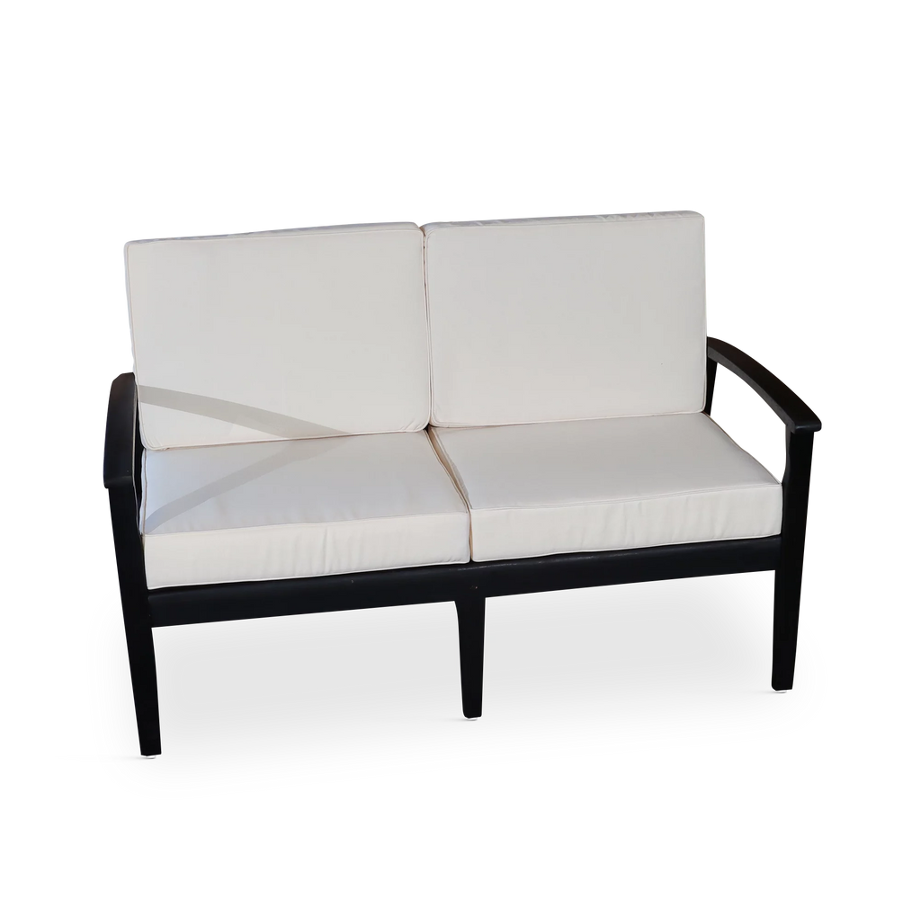 Eucalyptus Loveseat with Cream Cushions D123