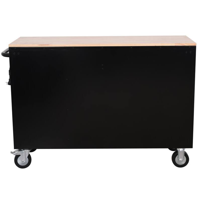 Black Mobile Workbench Cabinet G663