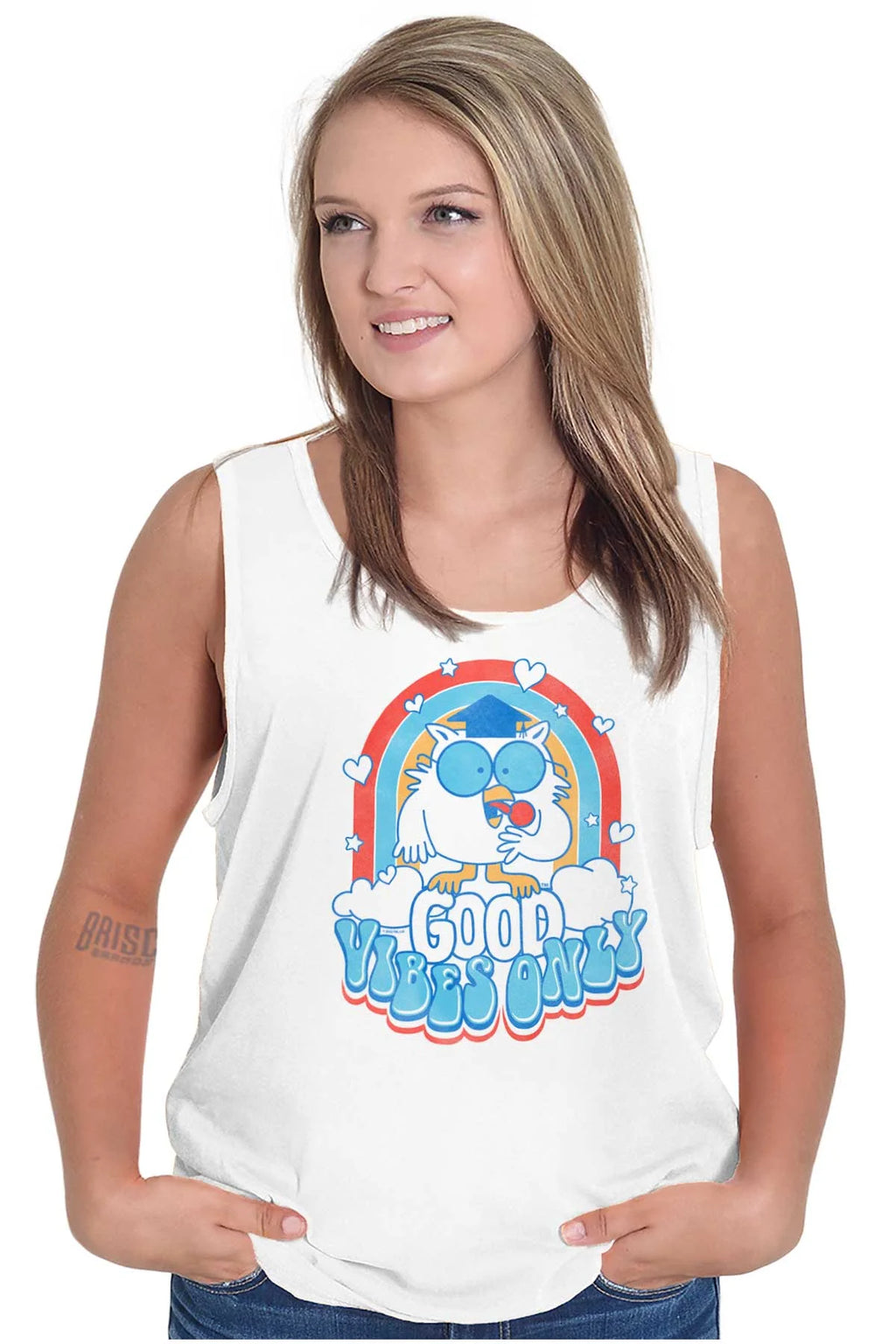 Vintage Owl Quote Tank Top C656