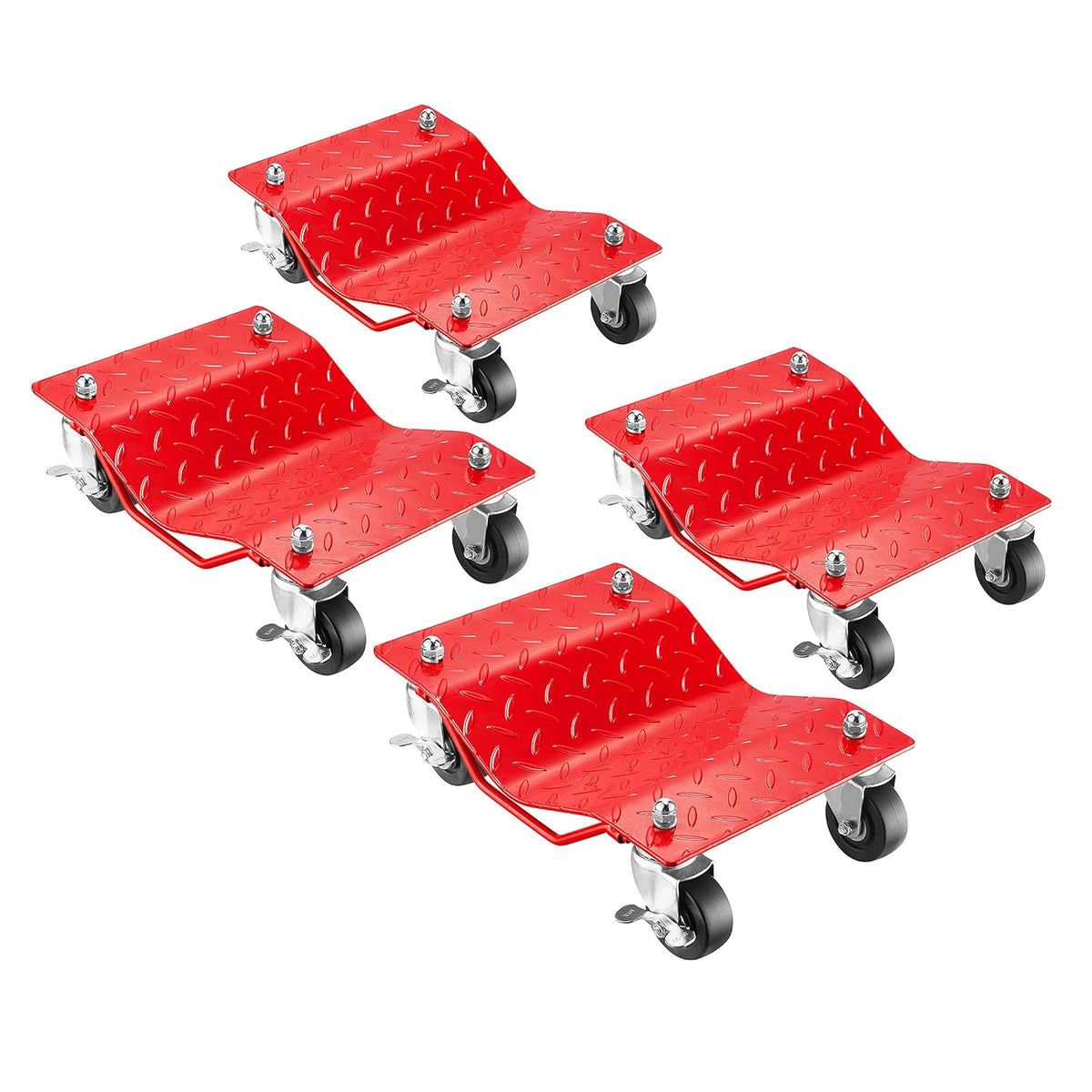 4-Piece Solid Steel Car Dolly Set E459