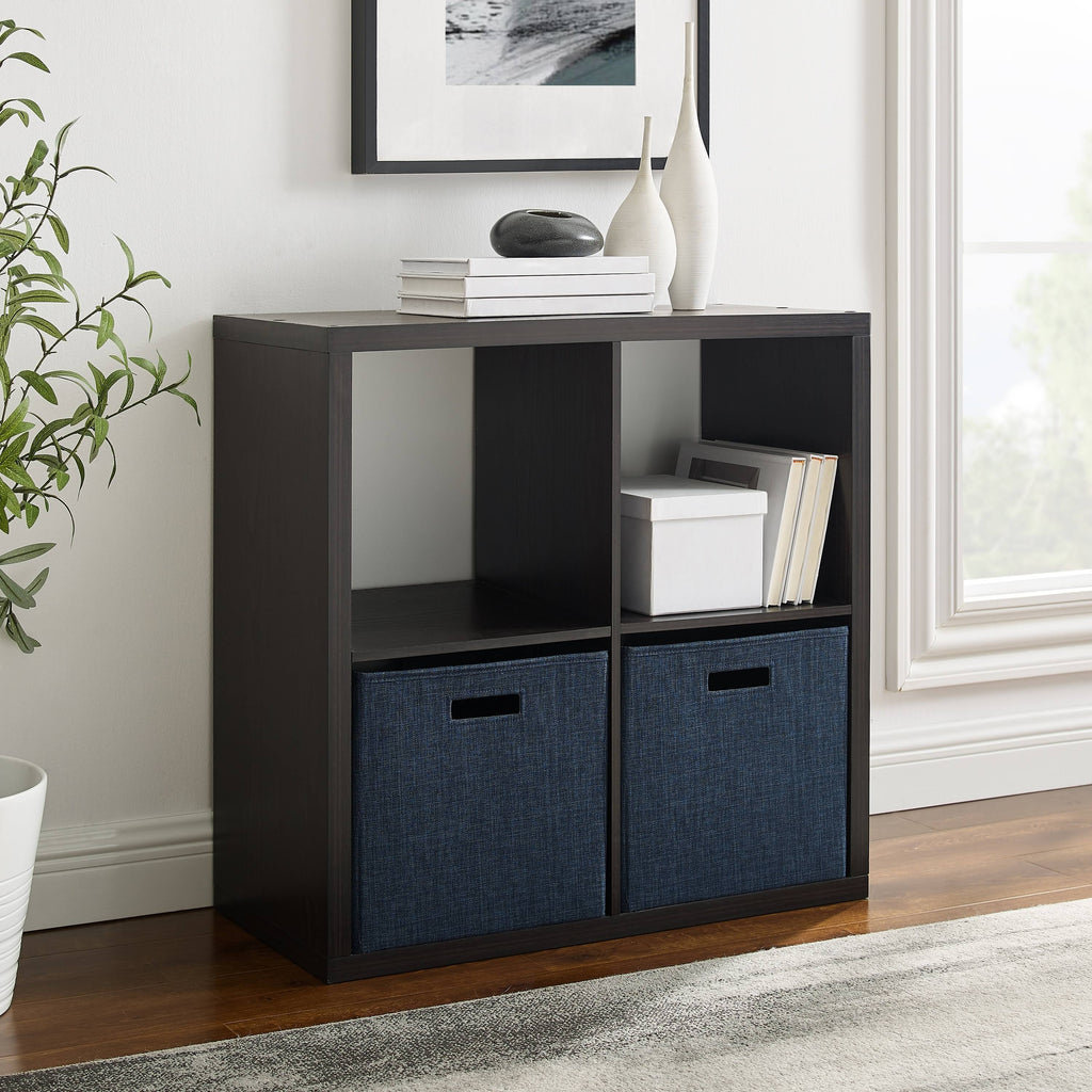 White Four Cube Storage Cabinet J65327