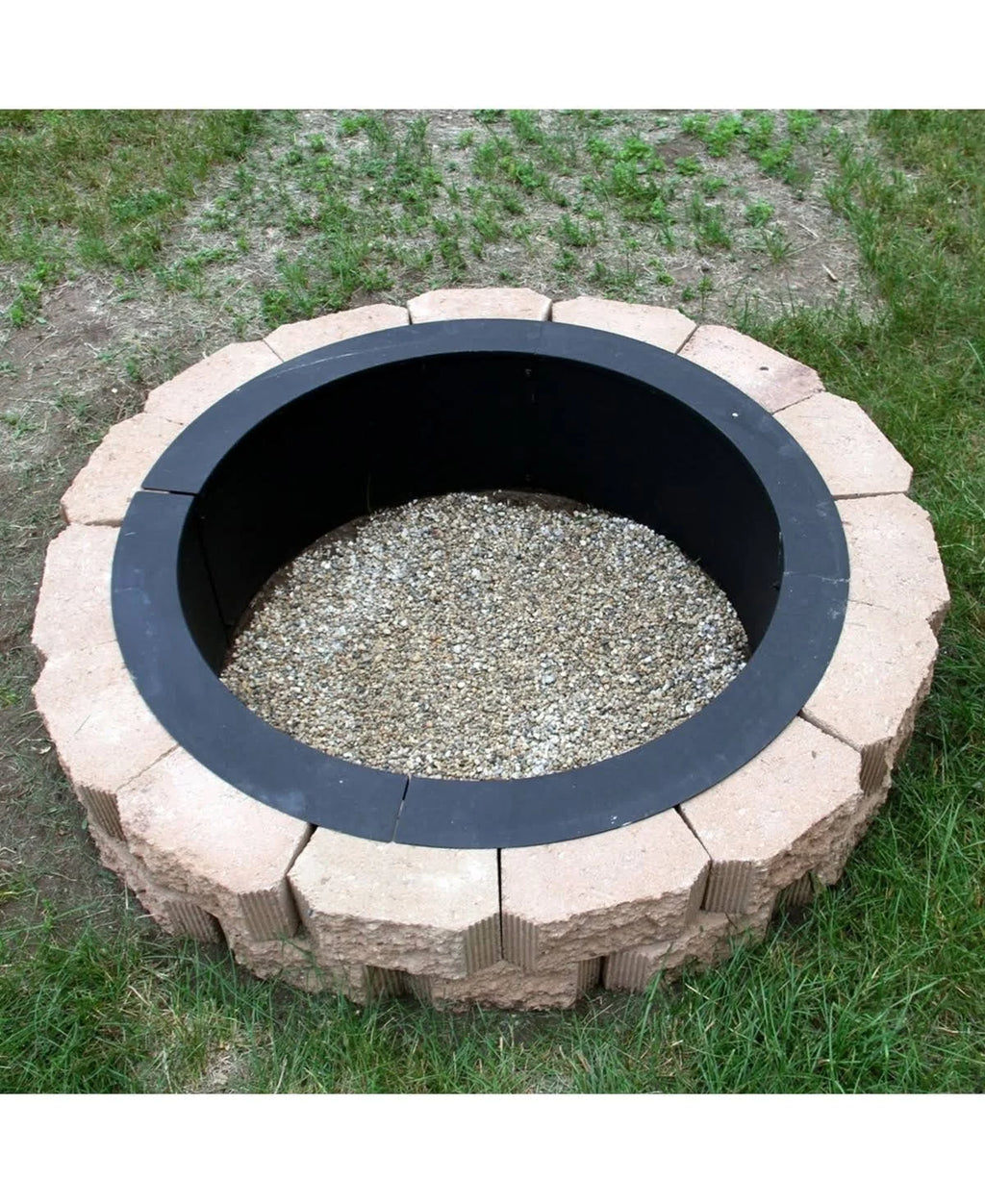27 Inch Diameter Steel Fire Pit Ring Liner N241824