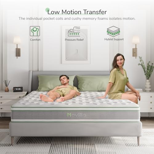 King Size 14 Inch Gel Memory Foam Hybrid Mattress I271