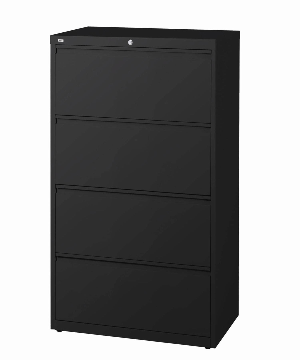 4 Drawer Lateral File Cabinet Black J832