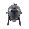 Portable Kamado Charcoal Grill and Smoker with Cast Iron Grates and Locking Lid X6744