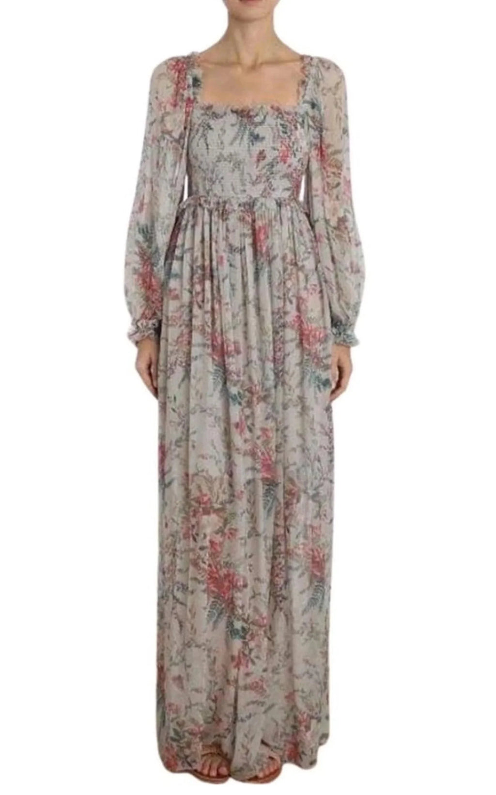 Shirred Long Dress G98109