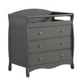 Gray 3 Drawer Changing Dresser N40615