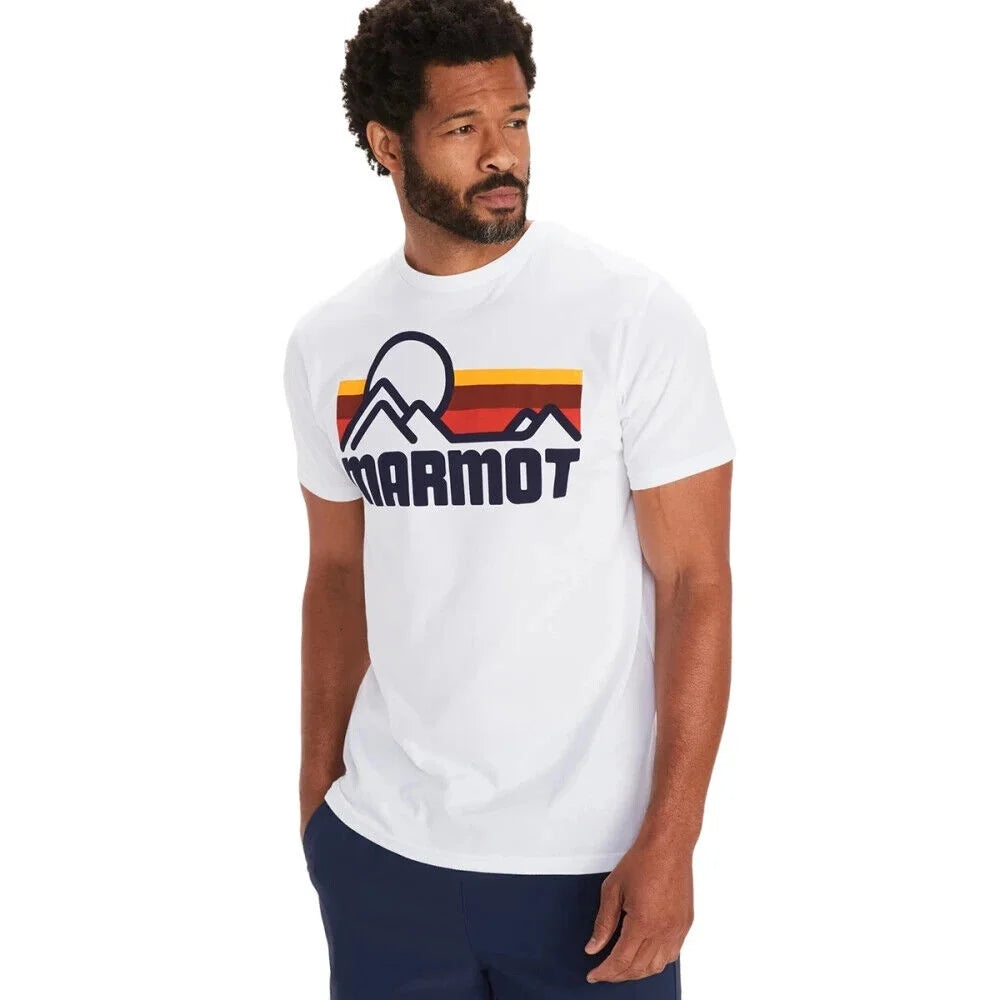 White Organic Cotton Short-Sleeve Graphic Tee D903