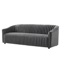 Charcoal Grey Velvet Tufted Sofa M999315