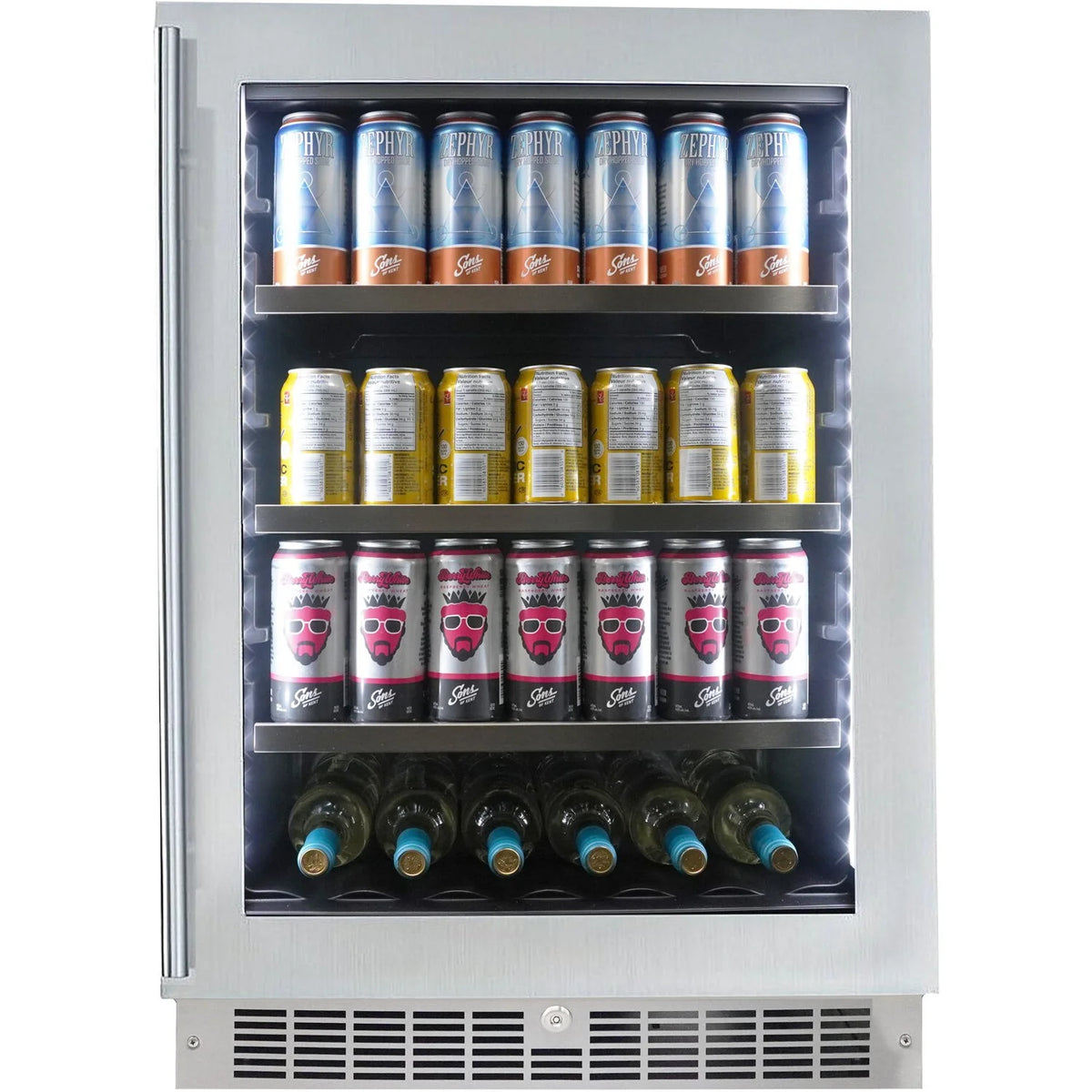 24 In. 6 Wine Bottle & 126 Can Beverage Center Z5859