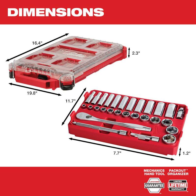 3/8 in. Drive SAE Ratchet and Socket Mechanics Tool Set (28-Piece) T213