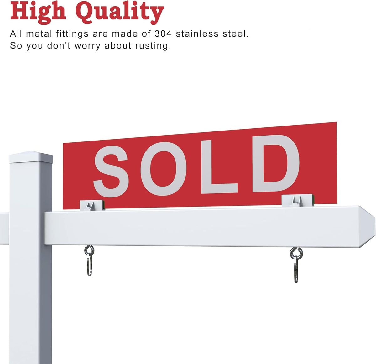 Real Estate Sign Post Vinyl O5852