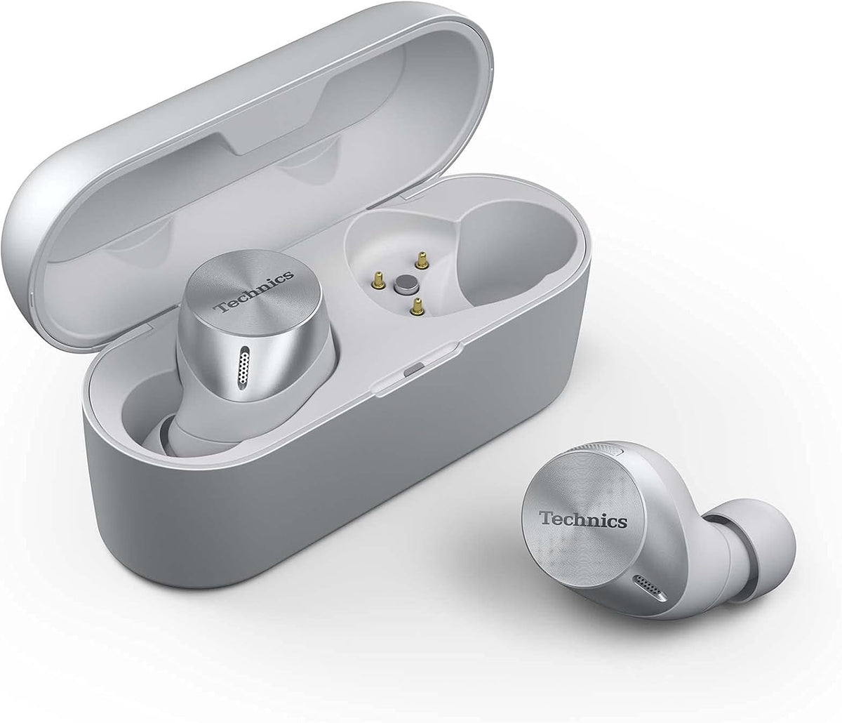 Silver True Wireless Earbuds with Noise Cancelling E658