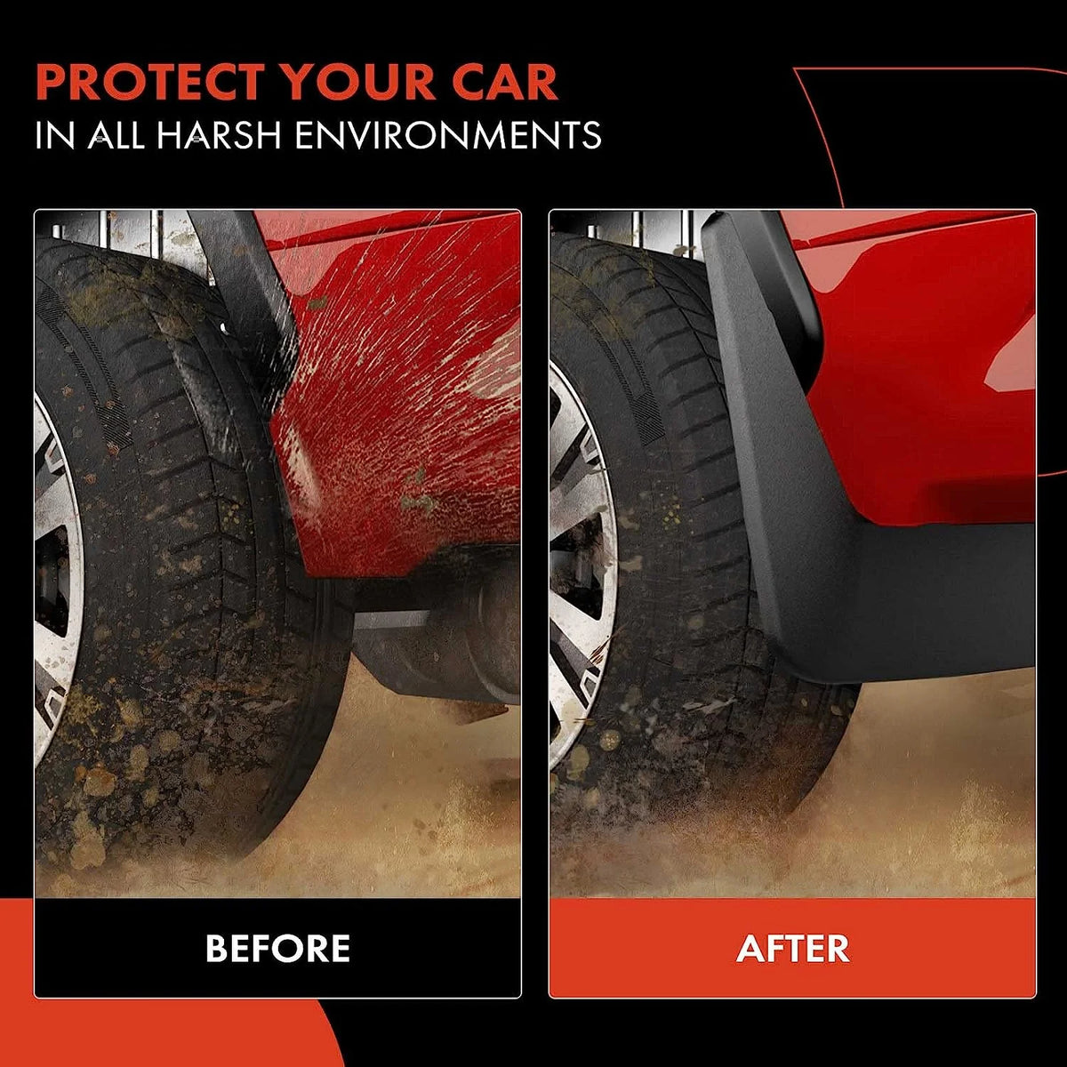 Splash Guards Mud Flaps 4-PC Set D59048