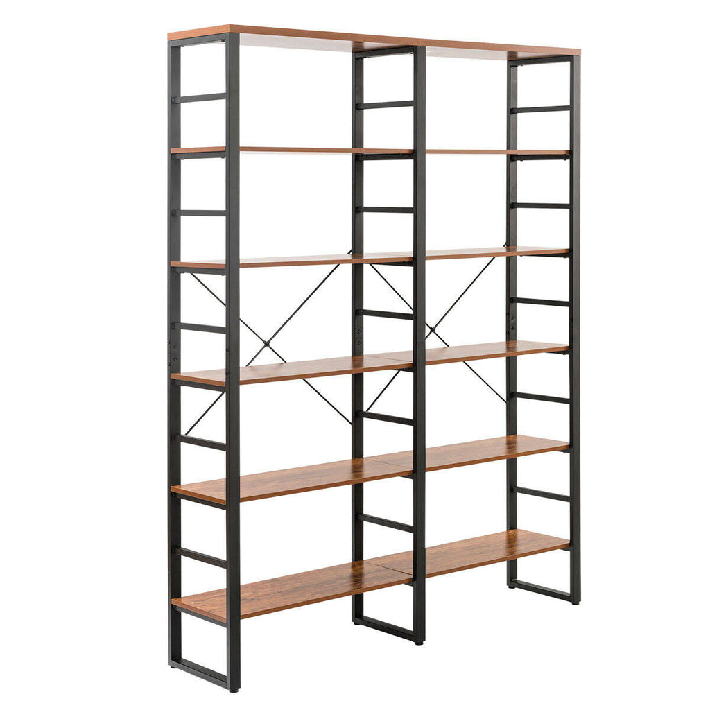 6-Shelf Bookcase Metal Storage Shelf T689919