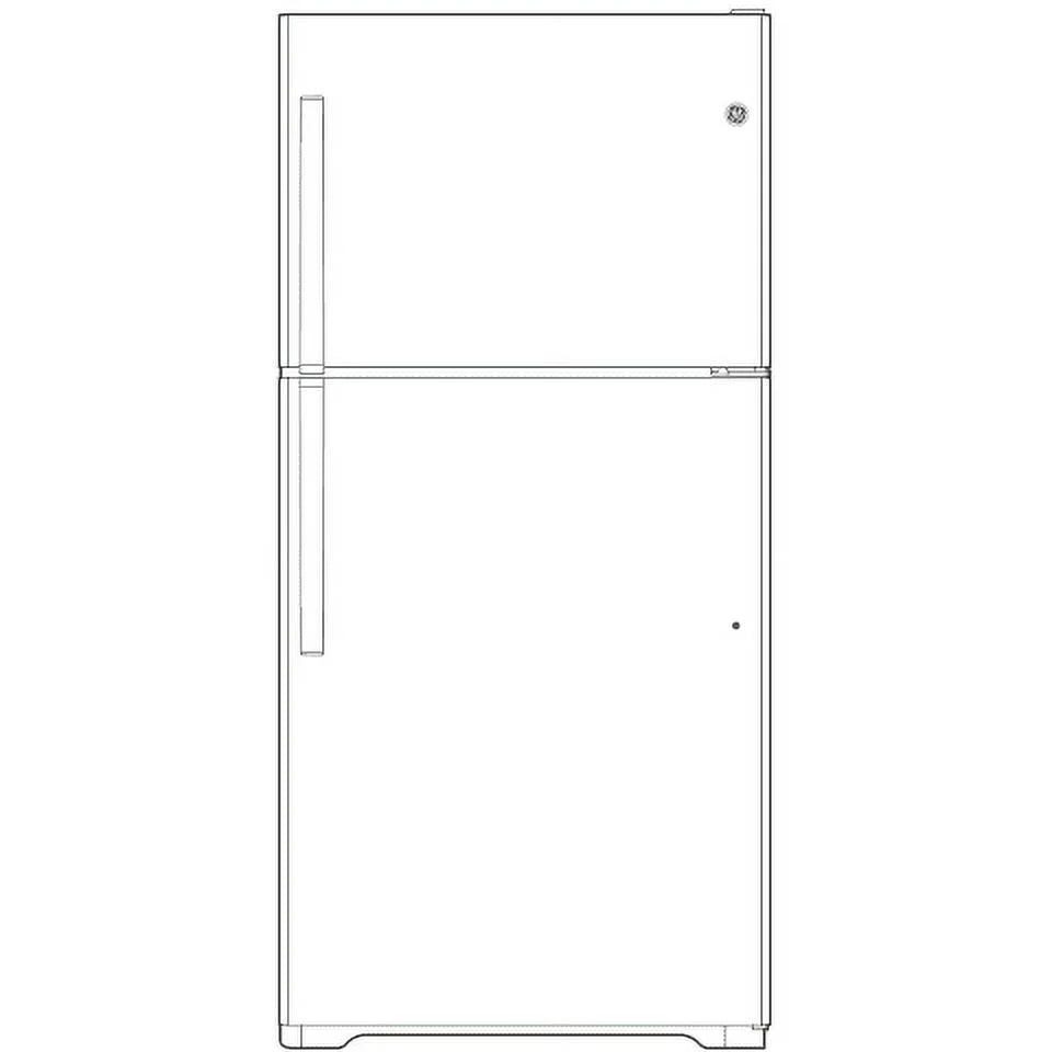 Top Freezer Freestanding Refrigerator White C2291
