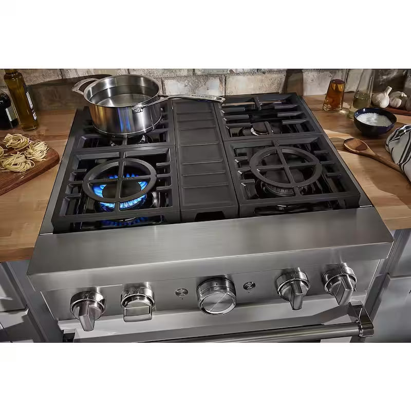 4 Burner Dual Fuel Freestanding Smart Range W62463