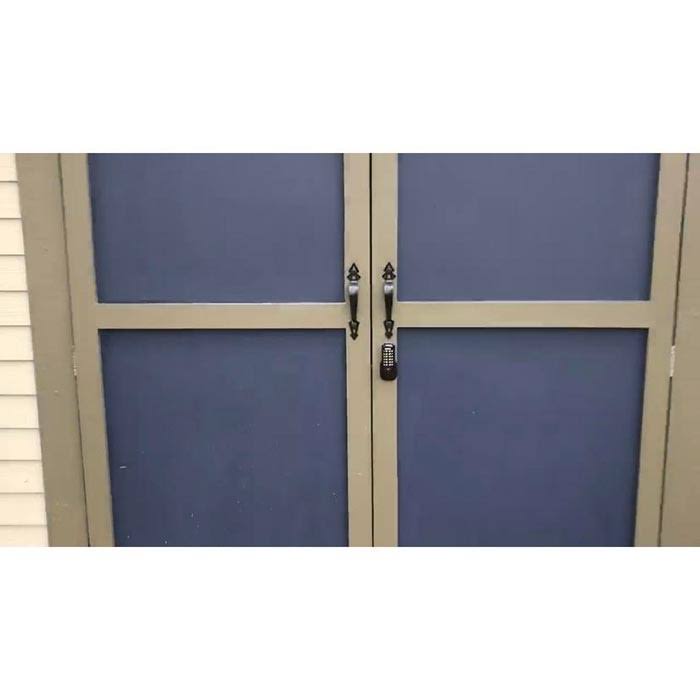 Bright Brass Mechanical Keyless Surface Mount Slide Deadbolt X38087