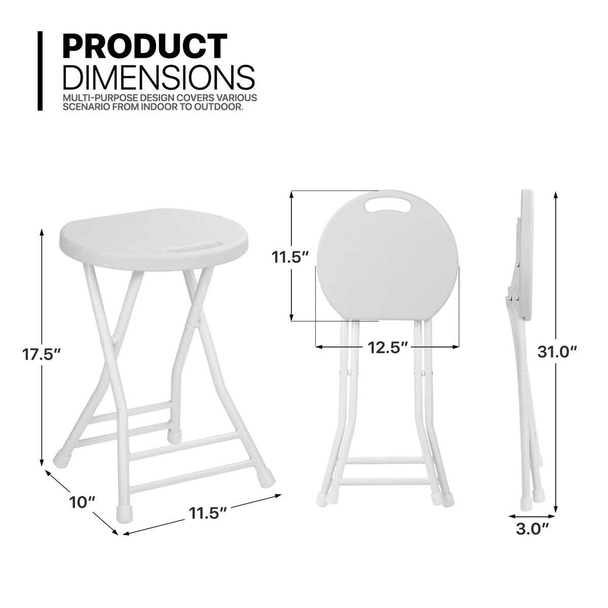 13 Pieces 5.5 FT White Folding Table and Chair Set O69915
