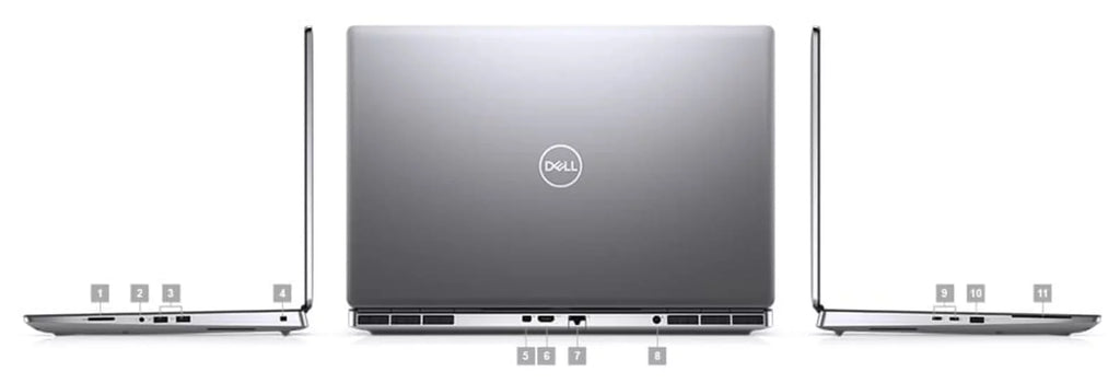 Restored Dell Precision 7000 7760 Workstation Laptop 17.3" FHD Core i9 - 2TB SSD + 1TB SSD - 32GB RAM - RTX A4000 8 Cores @ 5 GHz - 11th Gen CPU - 8GB GDDR6 Y970