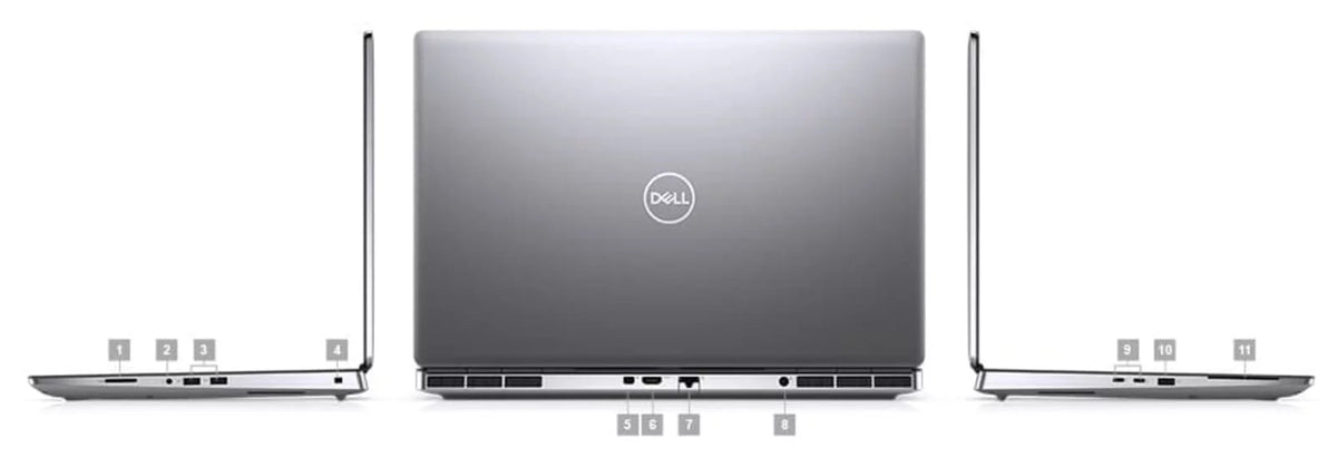 Restored Dell Precision 7000 7760 Workstation Laptop 17.3" FHD Core i9 - 2TB SSD + 1TB SSD - 32GB RAM - RTX A4000 8 Cores @ 5 GHz - 11th Gen CPU - 8GB GDDR6 Y970
