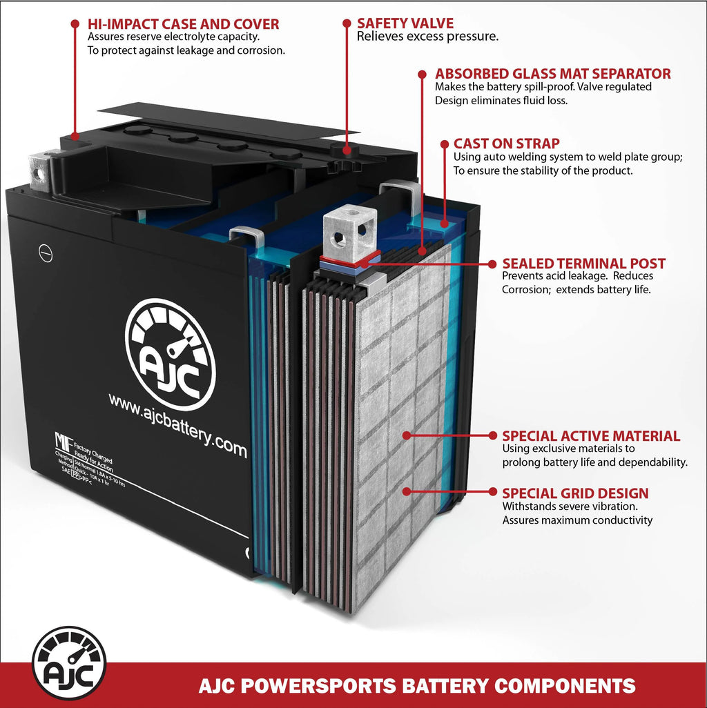 Motorcycle Replacement Battery 1700CC 12V A292