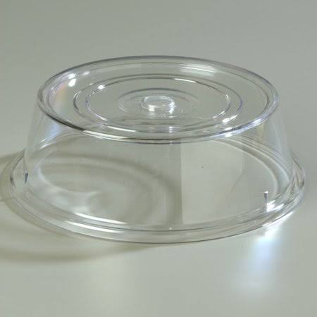Clear Polycarbonate Plate Cover Set of 12 E181