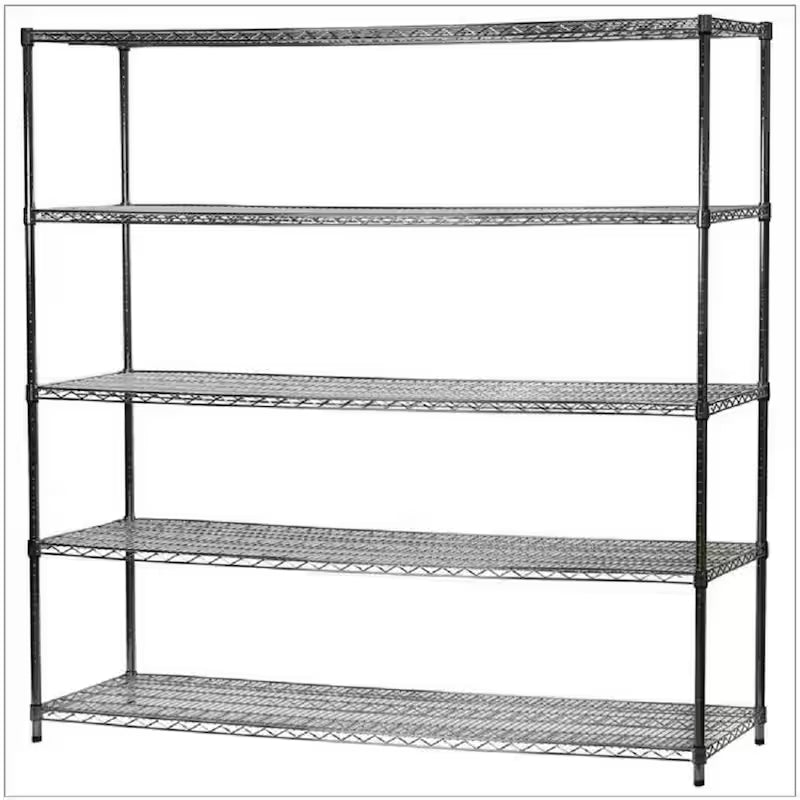 5-Tier Heavy Duty Steel Wire Shelving Unit Y540820