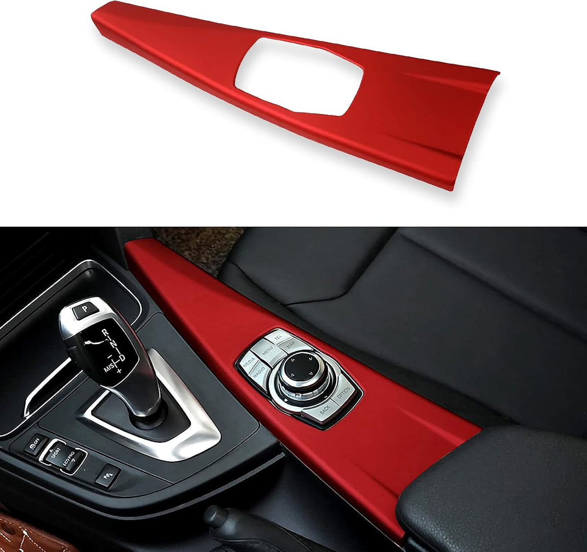 Multimedia Buttons Panel Cover Molding Trim Sticker Kit Interior Accessories Pack of 2 J26058