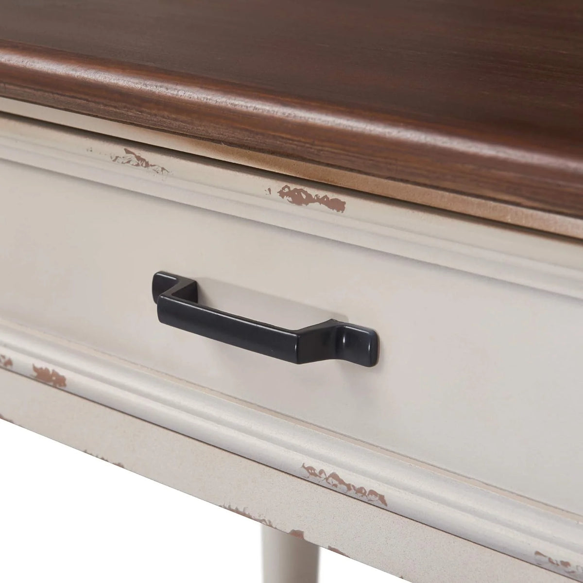White Console Table with 2 Drawers R9404