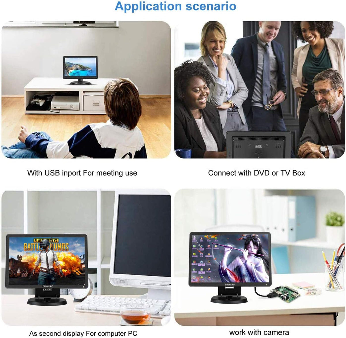 1024x768 HD CCTV Monitor with Built-in Speaker B172365