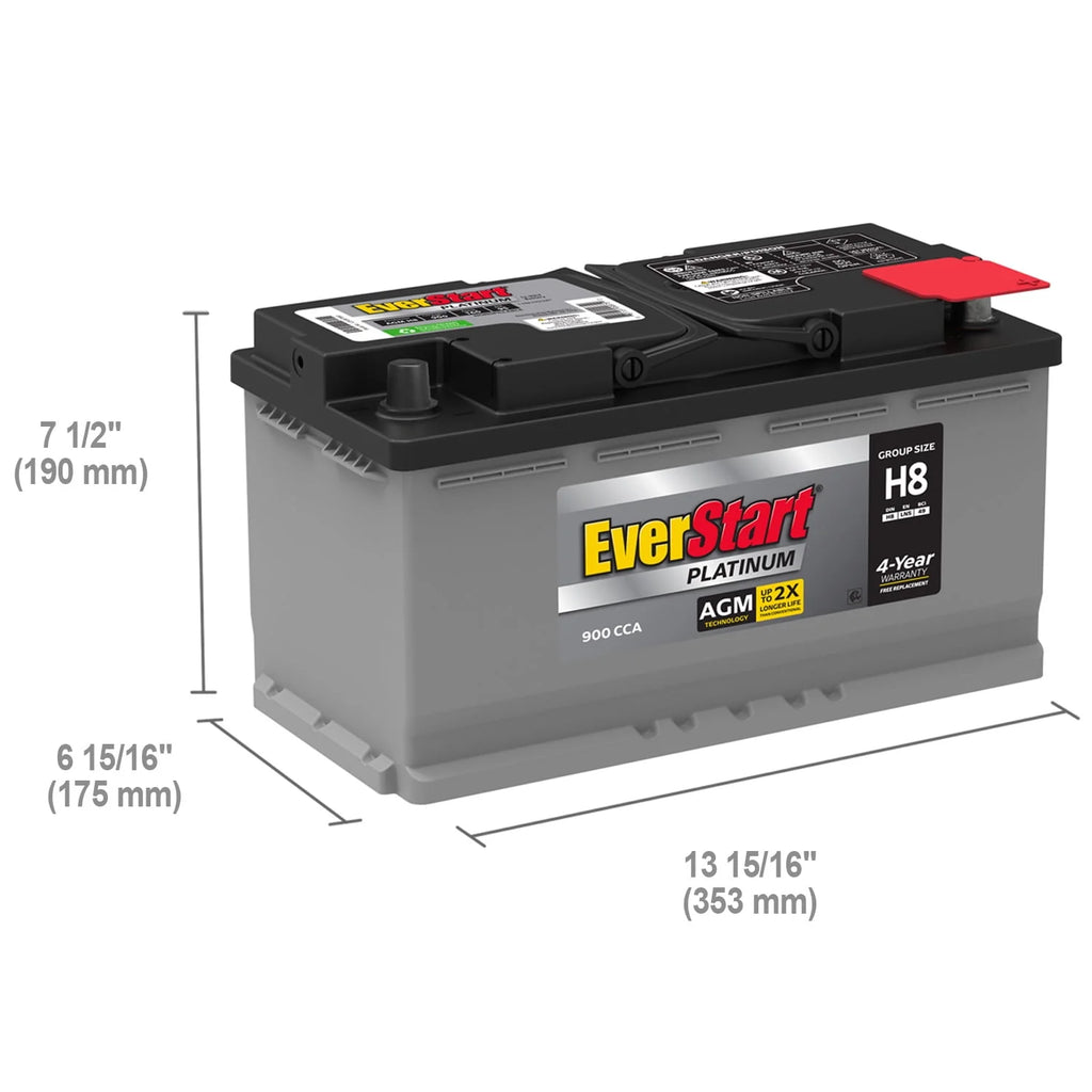 AGM Battery Group Size H8 12 Volt 900 CCA N982