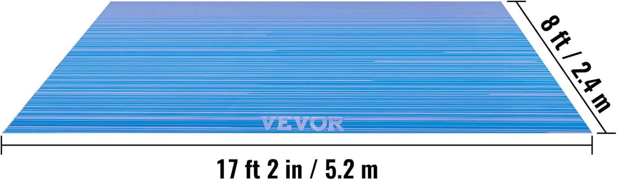 18' Ocean Blue Vinyl RV Awning Fabric Replacement M277766