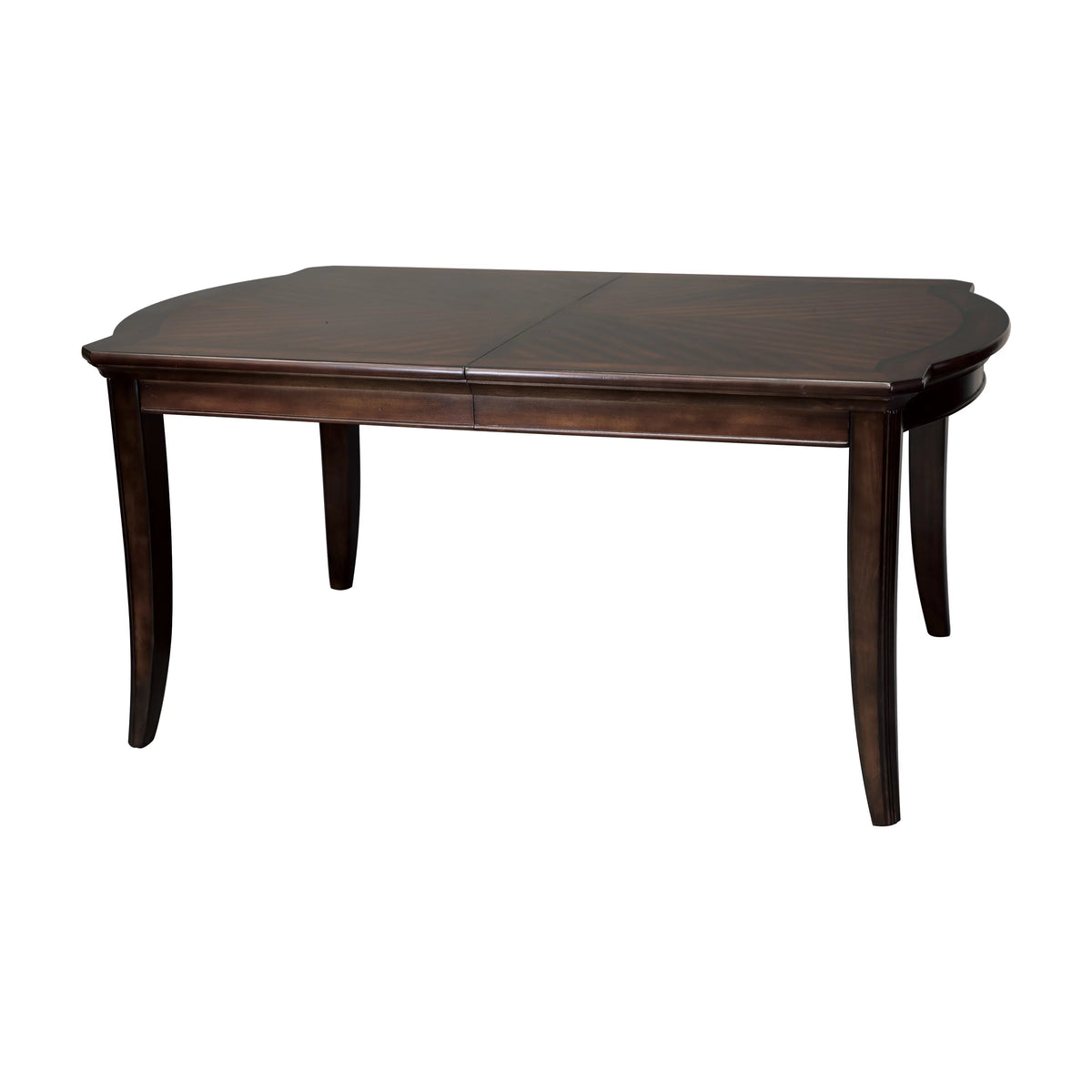 Cherry Finish 7pc Wood Dining Set with Extension Leaves I5168