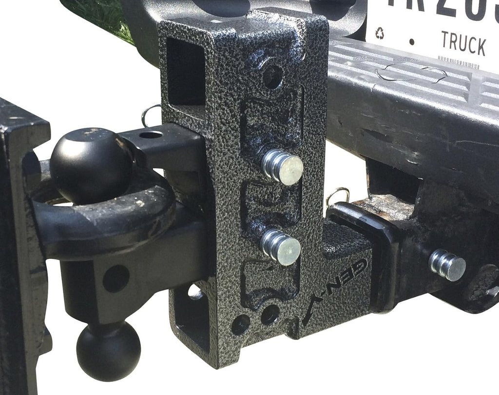 Drop Hitch 3" Receiver Class V 32,000lb Towing Hitch with Dual Hitch Ball, Pintle Lock & 2 3/4" Hitch Pins N1581