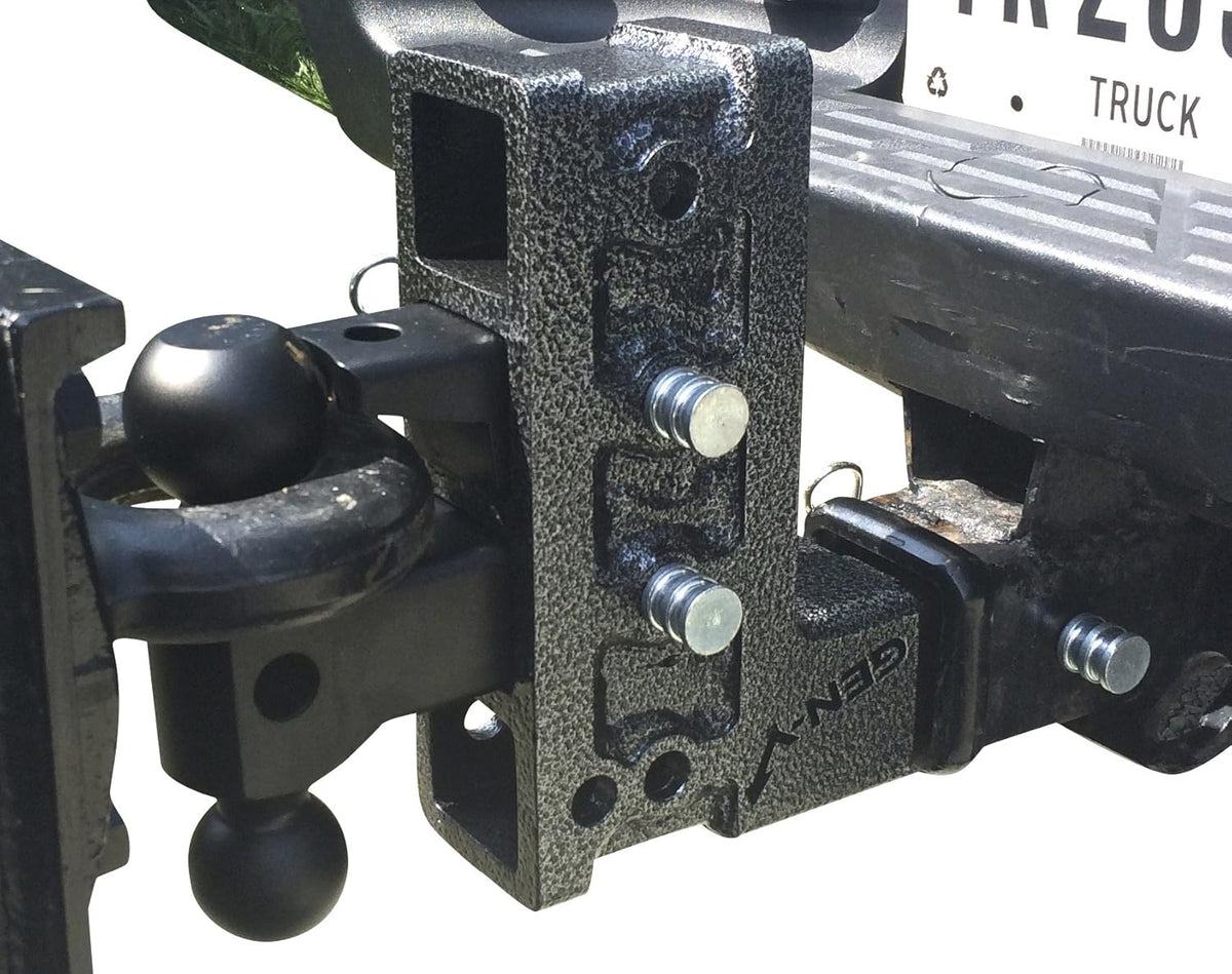 Drop Hitch 3" Receiver Class V 32,000lb Towing Hitch with Dual Hitch Ball, Pintle Lock & 2 3/4" Hitch Pins N1581