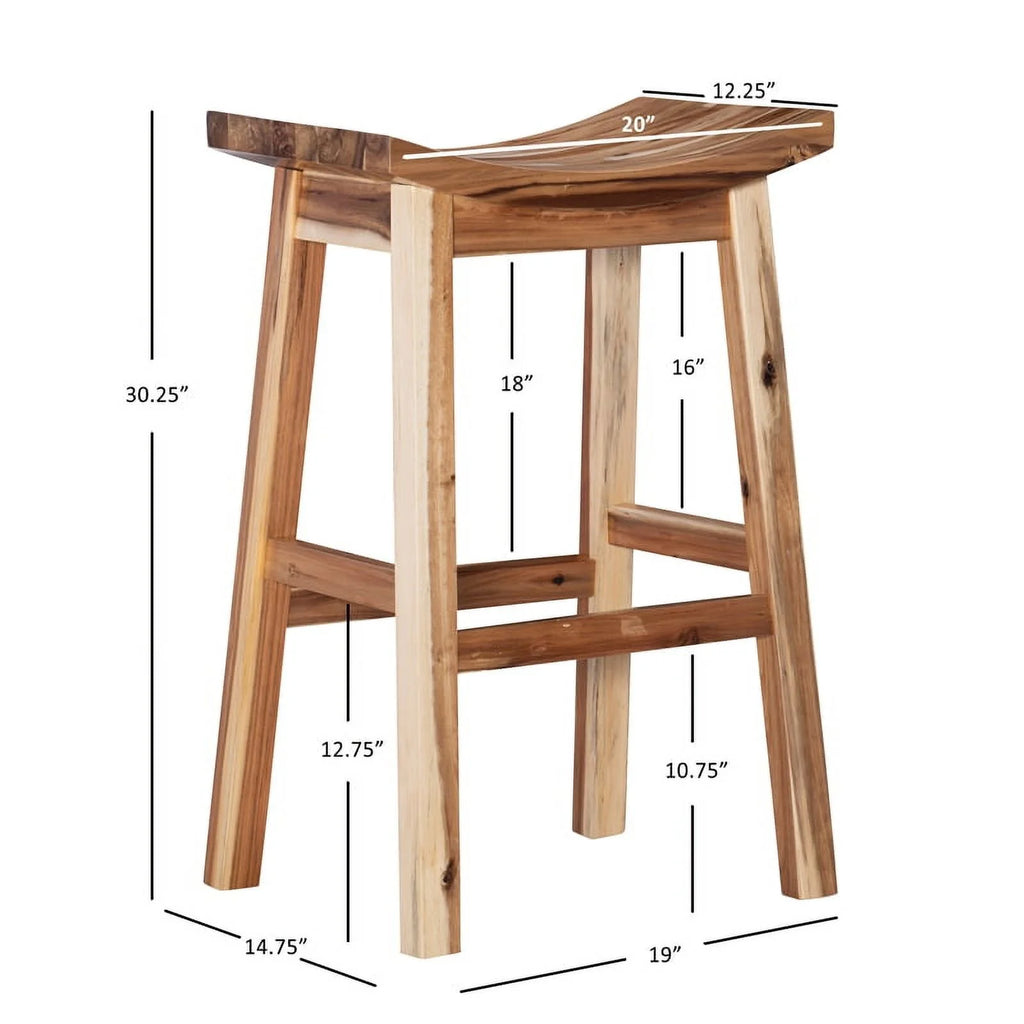 30" Wood Bar Stool J175616