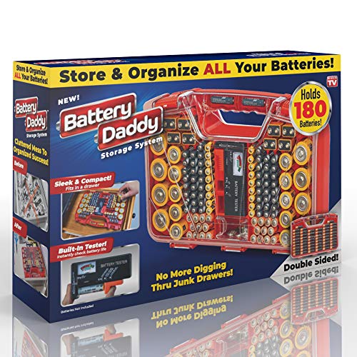 Battery Organizer Storage Case with Tester N867