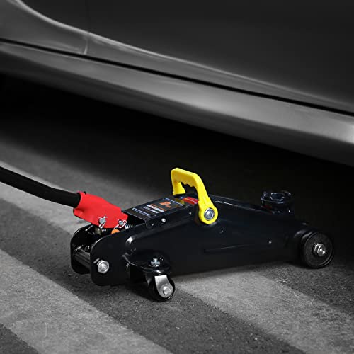 Red Hydraulic Trolley Jack 2 Ton Capacity with Carrying Storage Case T340677