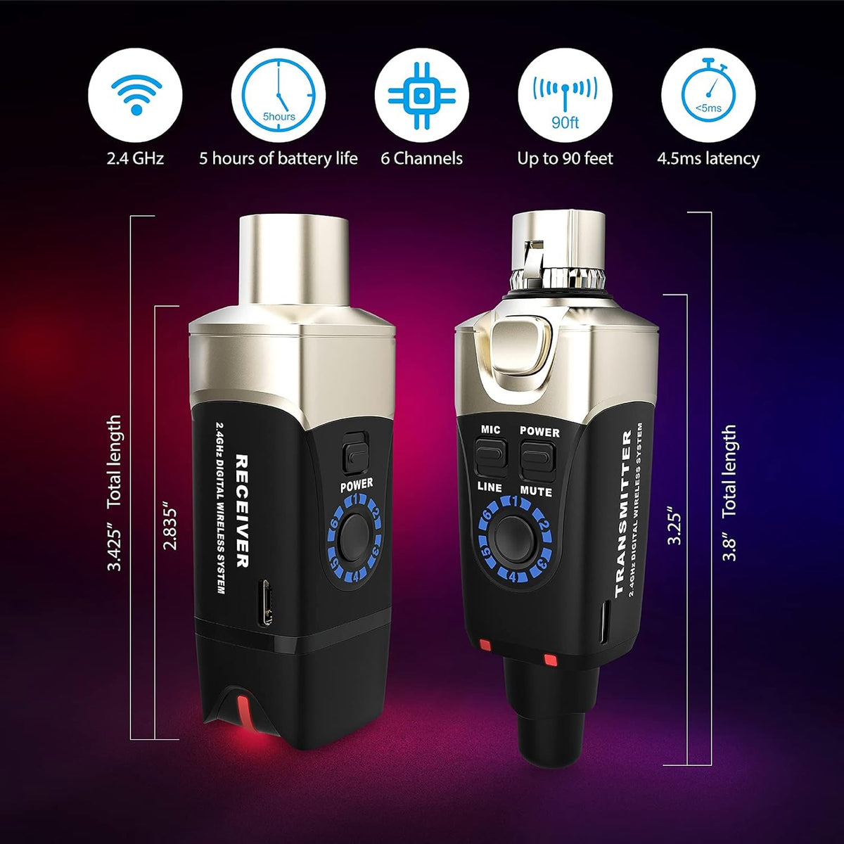 XLR Wireless Microphone System S533716