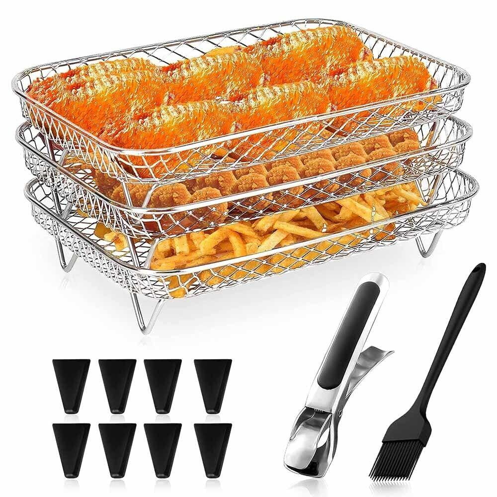 Stainless Steel Air Fryer Rack & Accessories D36405