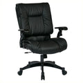 Black Bonded Leather Conference Chair with Cantilever Arms Z311